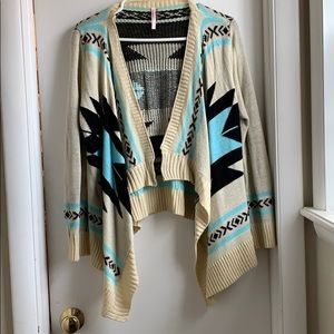 Southwest Native print cardigan